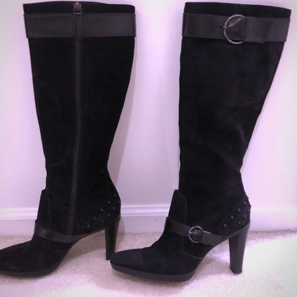 Tod's Black Suede Women's Boots sz 8.5